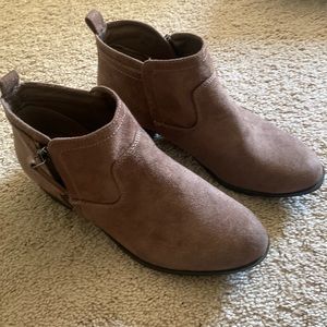 Brown Suede Bootie